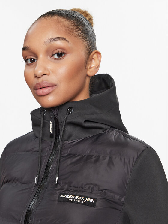 Guess Guess Преходно яке V3BL01 WEXC0 Черен Regular Fit