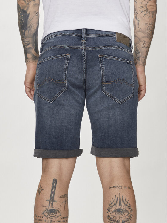 Mustang Mustang Jeans kratke hlače Chicago 1014891 Mornarsko modra Regular Fit