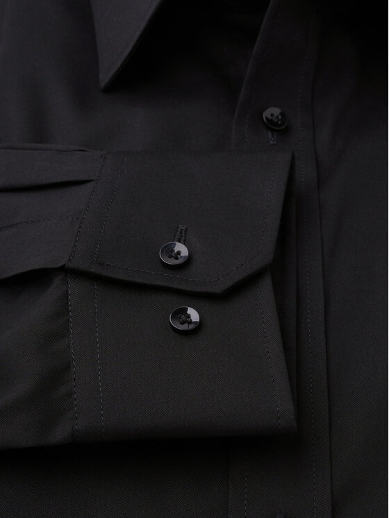 Willsoor Willsoor Koszula s196556sl Czarny Slim Fit