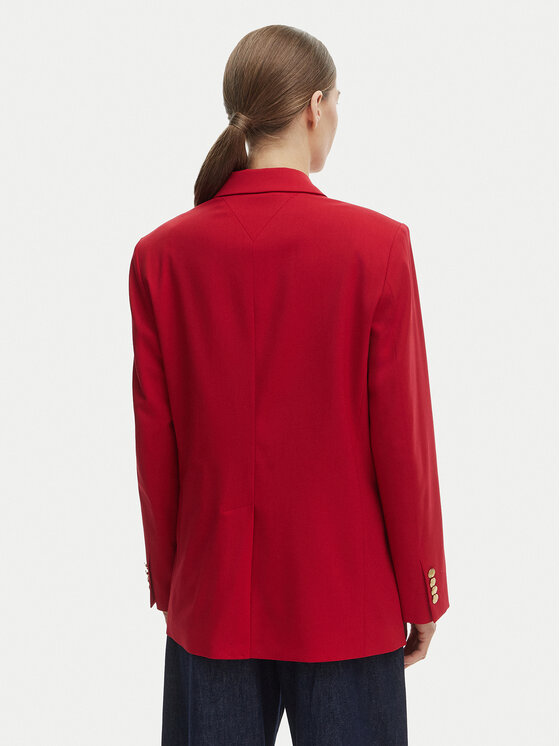Tommy Hilfiger Tommy Hilfiger Сако WW0WW50784 Червен Relaxed Fit