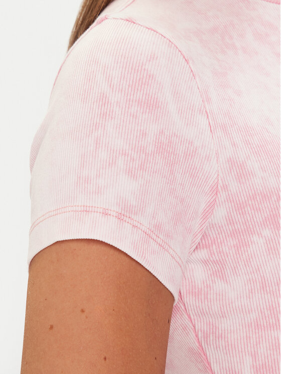 Tommy Jeans Tommy Jeans Тишърт DW0DW21531 Розов Slim Fit