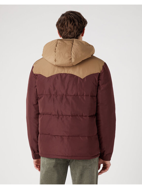 Wrangler Wrangler Giubbotto invernale PUFFER JACKET Marrone Regular Fit