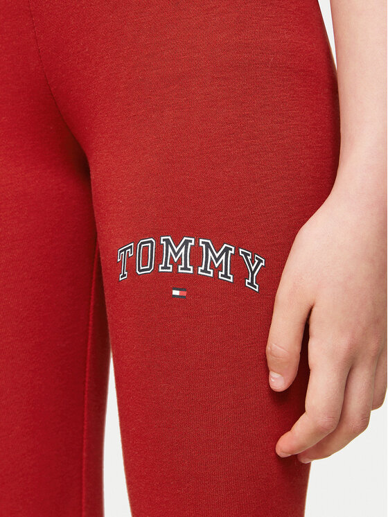 Tommy Hilfiger Tommy Hilfiger Leggings Varsity KG0KG08082 Piros Slim Fit