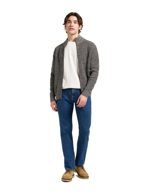 Lee Lee Kardigan 112370540 Szary Regular Fit