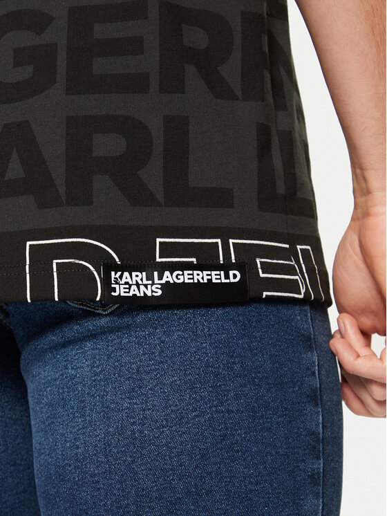 KARL LAGERFELD KARL LAGERFELD T-Shirt A1M17114 Czarny Regular Fit