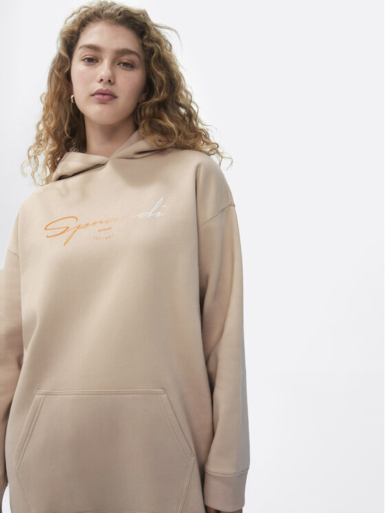 Sprandi Sprandi Strickkleid SP22-SUD011 Beige Relaxed Fit