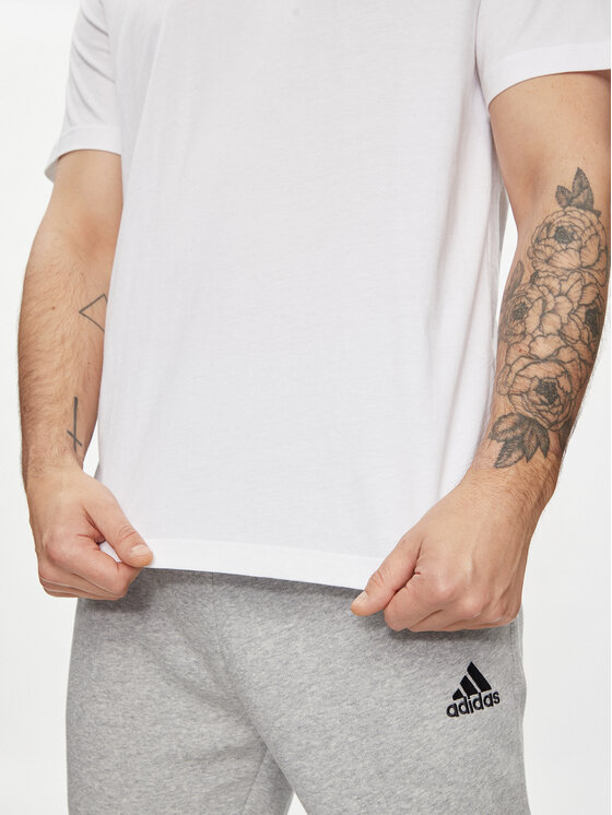 adidas adidas Tričko Essentials Single Jersey Embroidered Small Logo T-Shirt IC9286 Biela Regular Fit