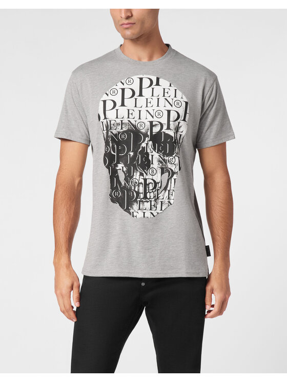 PHILIPP PLEIN PHILIPP PLEIN Tričko 9419 Sivá Regular Fit