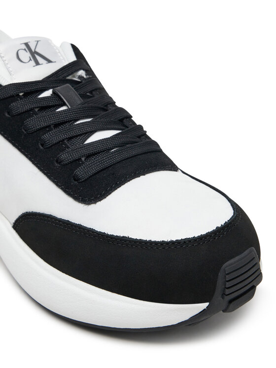 Calvin Klein Jeans Calvin Klein Jeans Laisvalaikio batai Athleisure Runner Laceup Mix Wn YW0YW01774 Balta