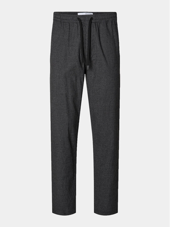 Selected Homme Selected Homme Medžiaginės kelnės 16090956 Pilka Slim Tapered Fit