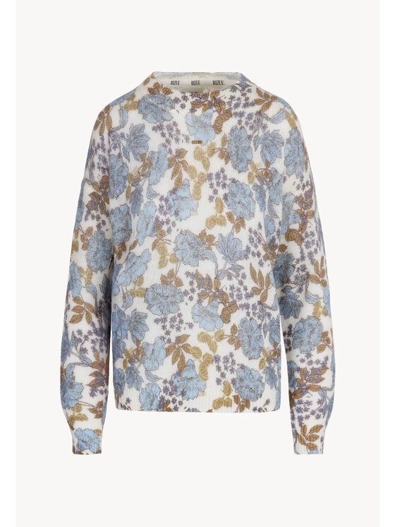 BIZUU BIZUU Sweter MENTON Biały Standard Fit