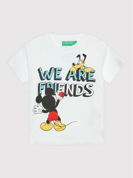 United Colors Of Benetton Tricou 3096G103I Alb Regular Fit