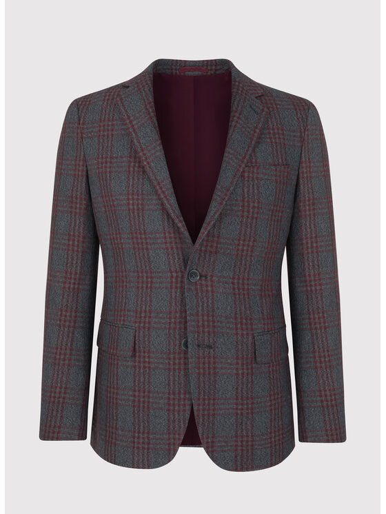 Pako Lorente Pako Lorente Marynarka P21WF-3X-053 Szary Slim Fit