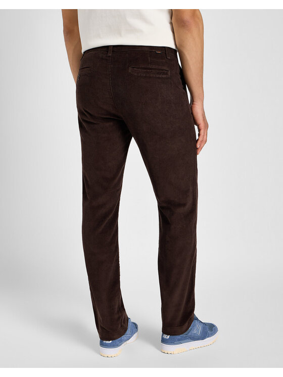 Lee Lee Chinosy REGULAR CHINO Czerwony Regular Fit
