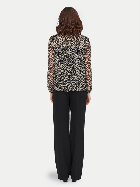 ONLY ONLY Bluzka Ditsy 15229700 Czarny Regular Fit
