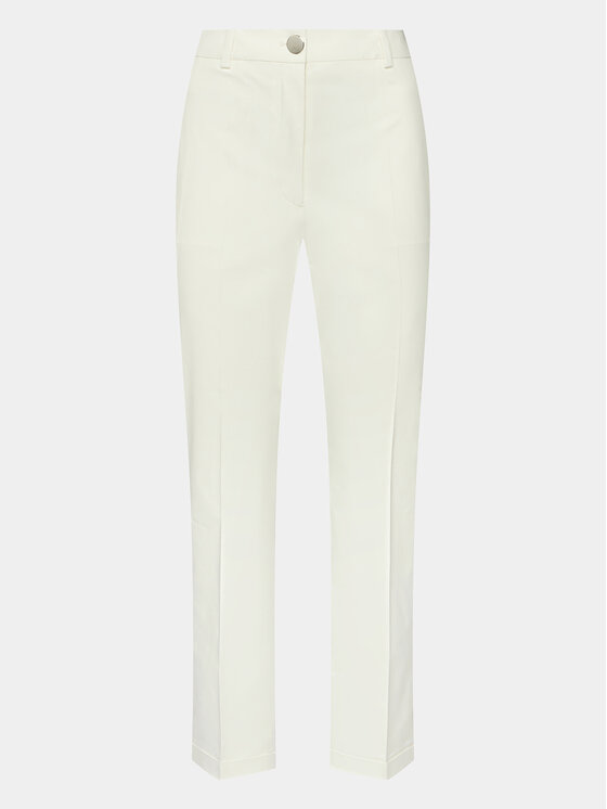 BOSS BOSS Текстилни панталони Tachinoa 50490057 Кремав Regular Fit