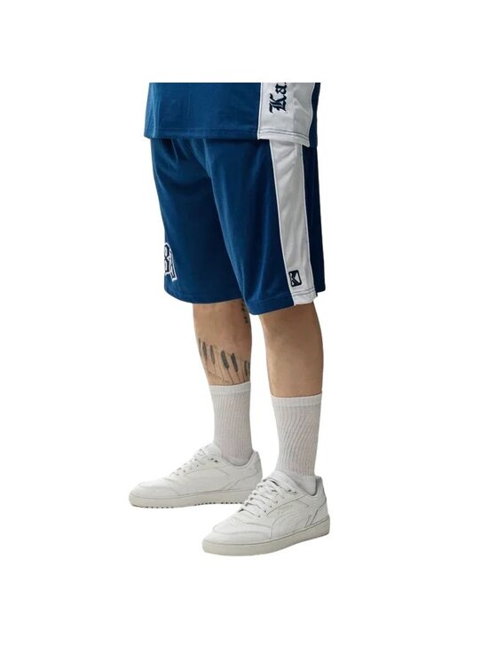 Karl Kani Karl Kani Sportovní kraťasy OG BLOCK BASKETBALL SHORTS Tmavomodrá Regular Fit