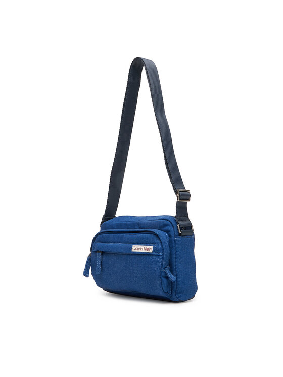 Calvin Klein Calvin Klein Somiņa Sleek Denim Utility Camera Bag LV04D3432G Zils