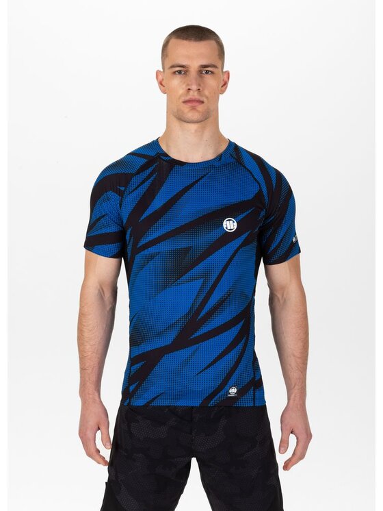 PITBULL PITBULL Koszulka techniczna Dot Camo II Niebieski Regular Fit
