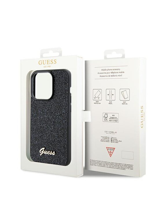 Guess Guess Etui na telefon iPhone 14 Pro Max Czarny