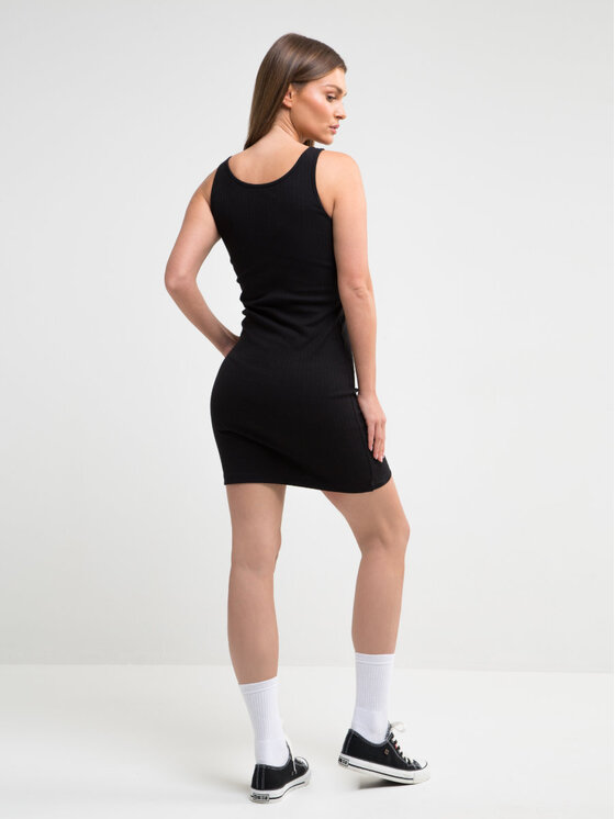 BIG STAR BIG STAR Sukienka dzianinowa majasa_906 Czarny Slim Fit