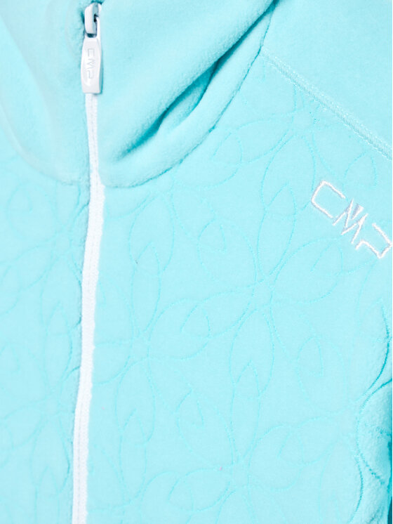 CMP CMP Fleecová mikina 31G1105 Tyrkysová Regular Fit