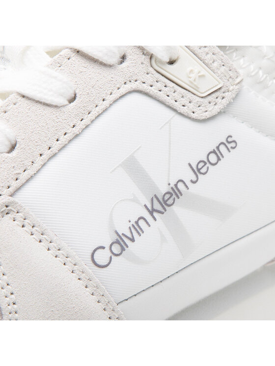 Calvin Klein Jeans Calvin Klein Jeans Superge Runner Sock Laceup Ny-Lth Wn YW0YW00840 Bela