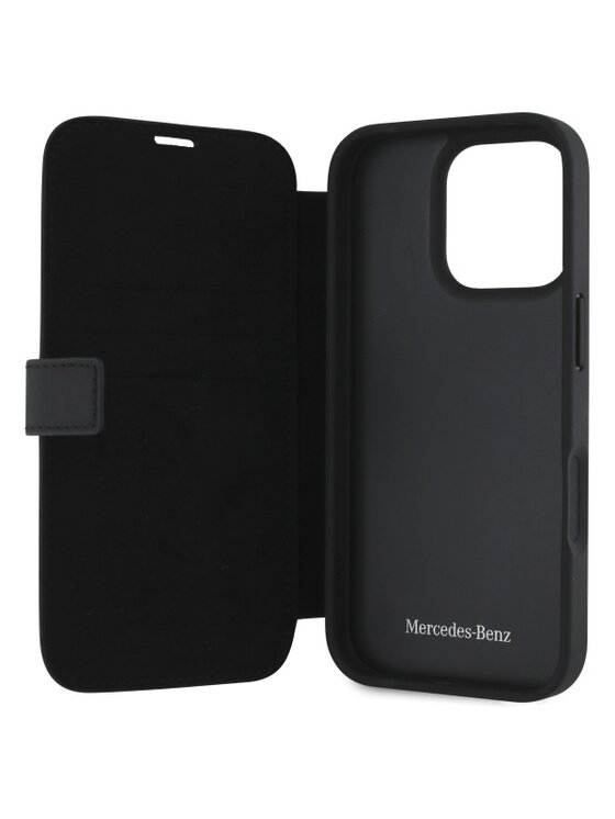 Mercedes-Benz Mercedes-Benz Etui na telefon MB Waves Leather Czarny