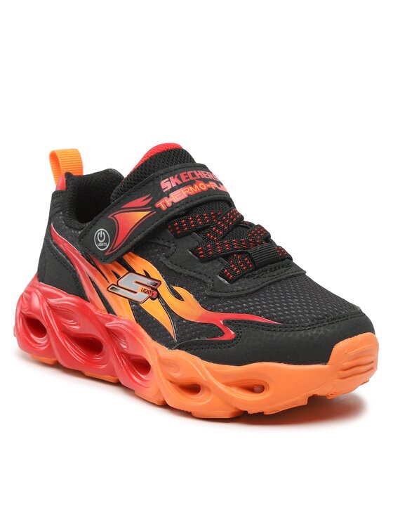Skechers Skechers Sneakersy Heat Flux 400103L/BKRD Čierna