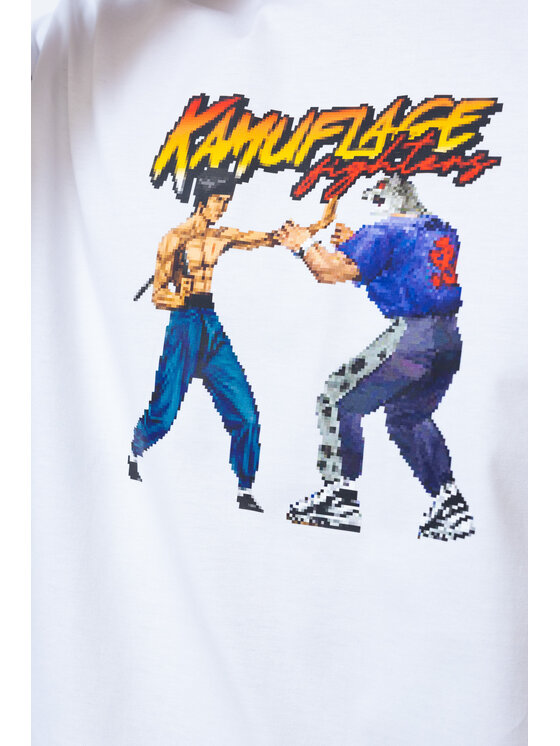 Kamuflage Kamuflage T-Shirt Endgame Biały Oversize