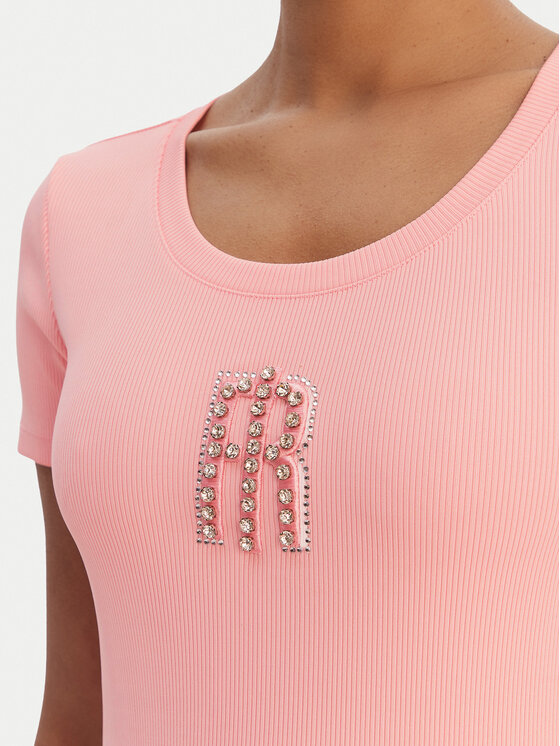 Fracomina Fracomina Тишърт FP26ST3001J42701 Коралов Slim Fit