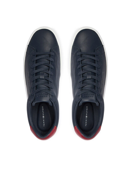 Tommy Hilfiger Tommy Hilfiger Сникърси Premium Dress Cupsole Lth FM0FM05572 Тъмносин