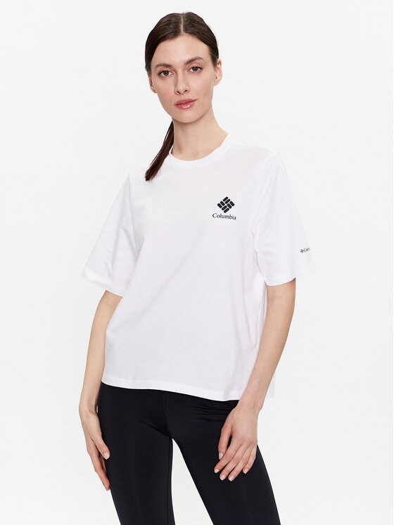 T-shirt North Casades 1992085 Bianco Relaxed Fit