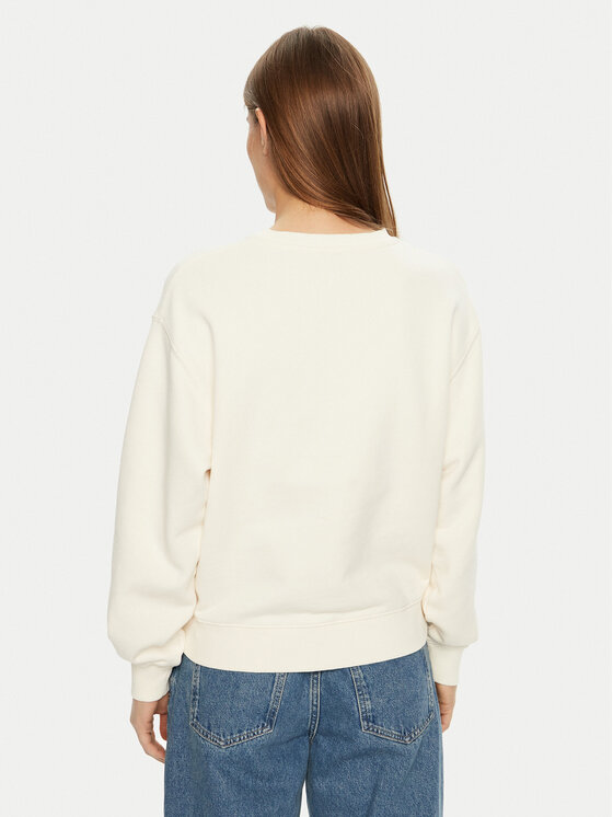 Tommy Hilfiger Tommy Hilfiger Bluză Modern Script WW0WW43844 Écru Regular Fit