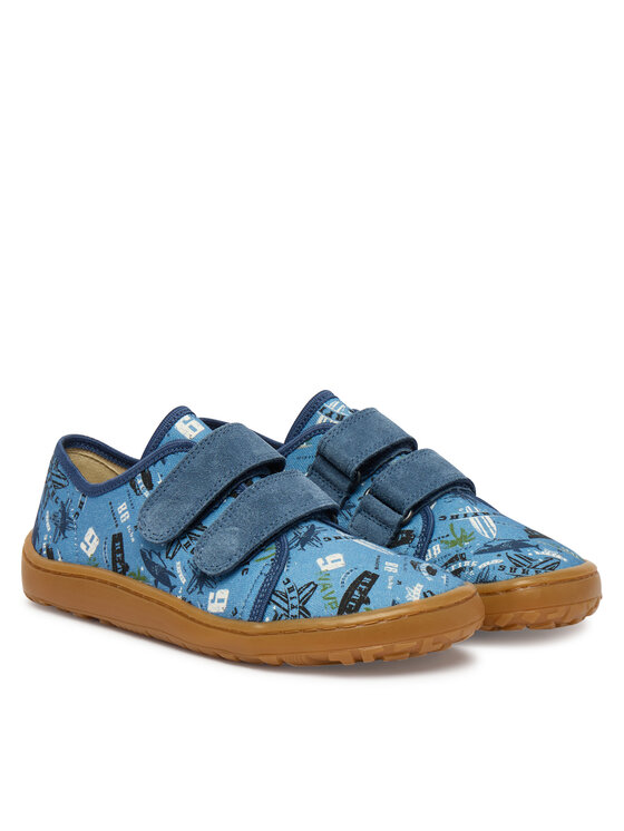 Froddo Froddo Papuče Barefoot Canvas G1700440-6 D Modrá
