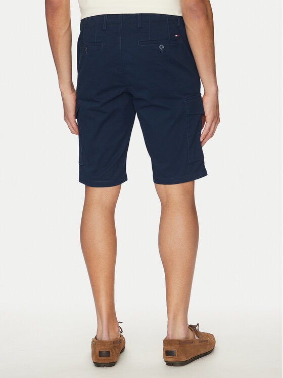 Tommy Hilfiger Tommy Hilfiger Bavlnené šortky John MW0MW31244 Tmavomodrá Regular Fit