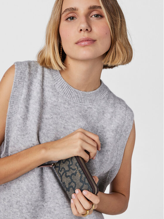 TOUS TOUS Didelė Moteriška Piniginė Billetera S. K Icon 2001503460 Ruda