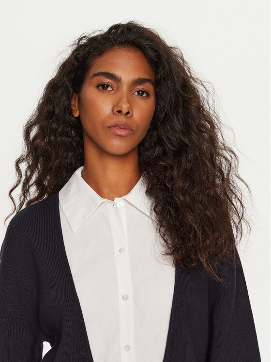 STAUD STAUD Sweter Coast R24P3137CC Granatowy Oversize