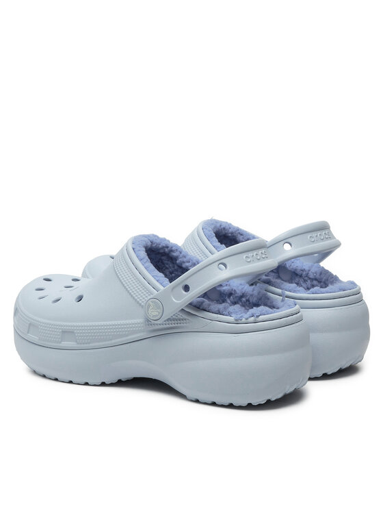 Crocs Crocs Natikače Classic Platform Lined Clog W 207938 Svijetloplava