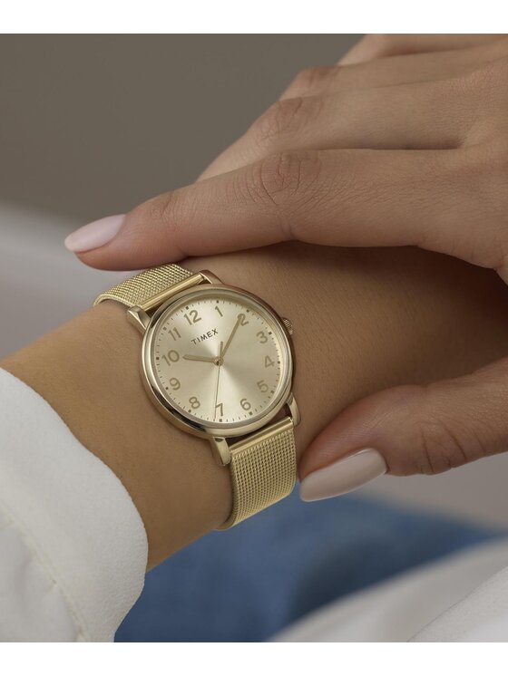 Timex Timex Zegarek TW2Y68900 Złoty