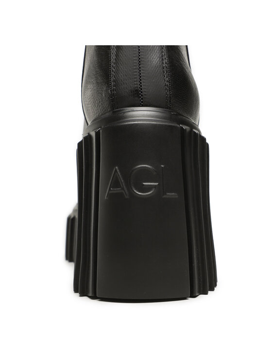 AGL AGL Botki D263501PGKK0011013 Czarny