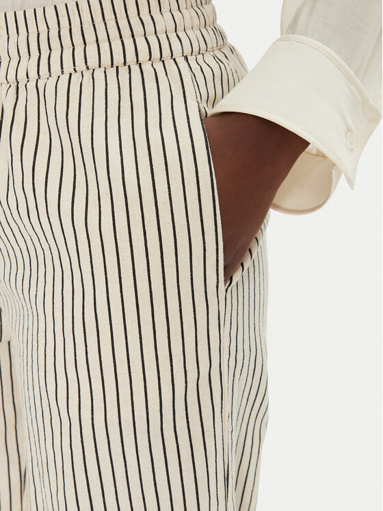 Fransa Fransa Текстилни панталони 20614576 Бежов Relaxed Fit