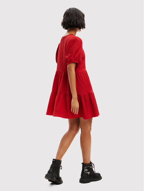 Desigual Desigual Φόρεμα καθημερινό Luna 22WWVW73 Κόκκινο Regular Fit