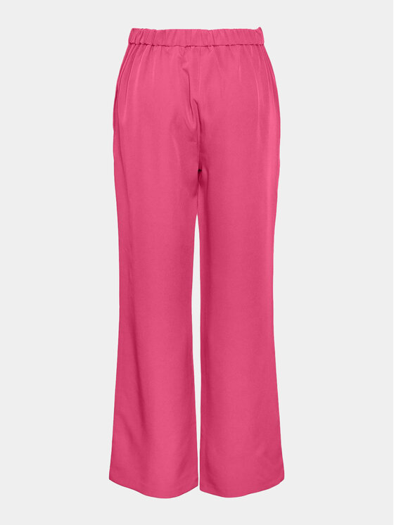 Pieces Pieces Hlače iz tkanine Bossy 17140744 Roza Loose Fit