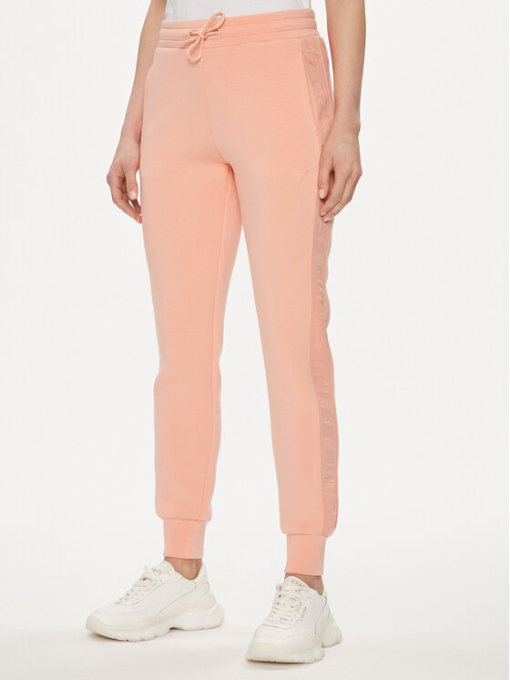Guess Pantaloni da tuta Allie V2YB18 K7UW2 Corallo Regular Fit, taglia : XL