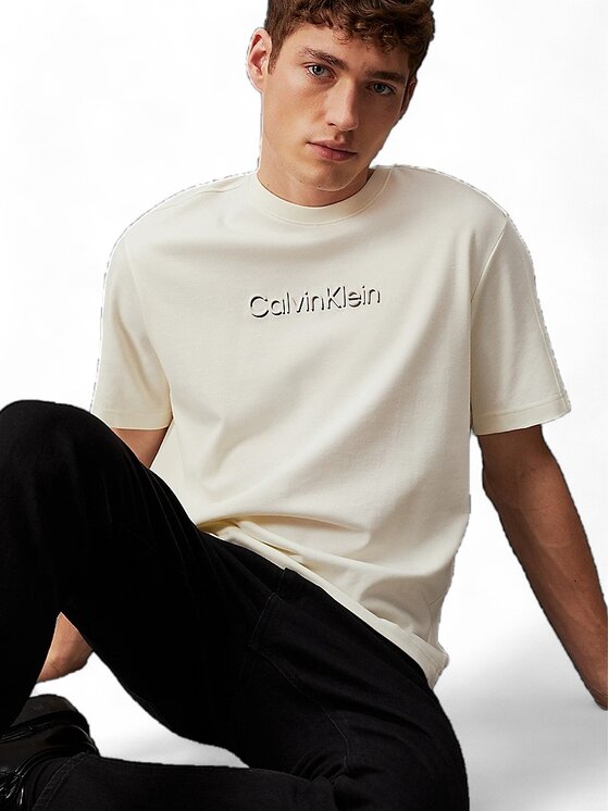 Calvin Klein Calvin Klein T-shirt q-dav-56458 Bianco Regular Fit