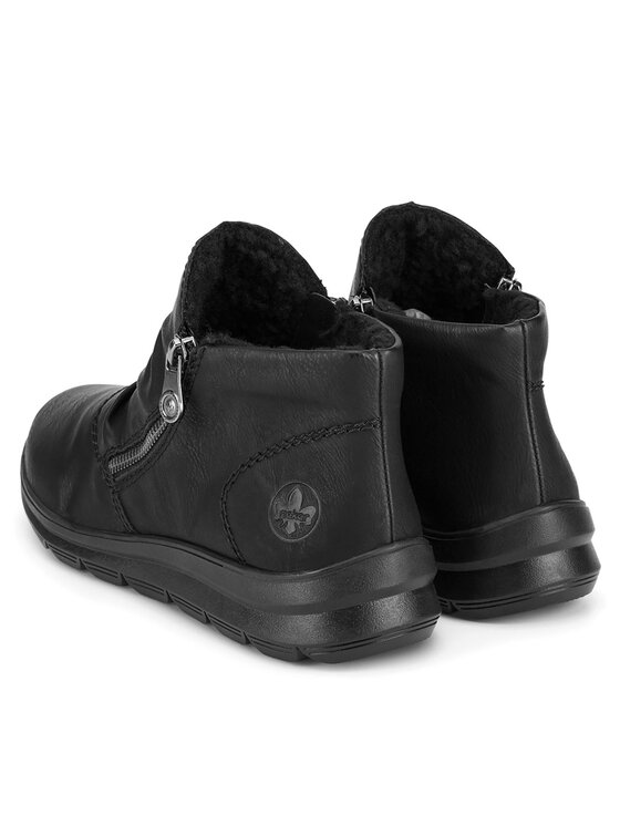 Rieker Rieker Šnurovacia obuv Z0051-01 Čierna