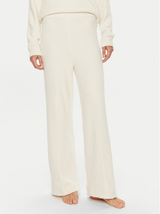 Calvin Klein Calvin Klein Pyžamové kalhoty 000QS7338E Écru Relaxed Fit