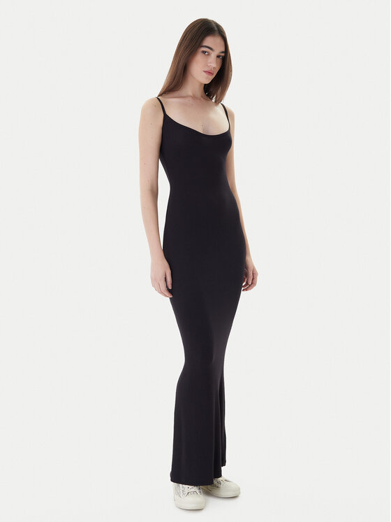 Guess Guess Sukienka letnia O5GK10 KCDA2 Czarny Regular Fit
