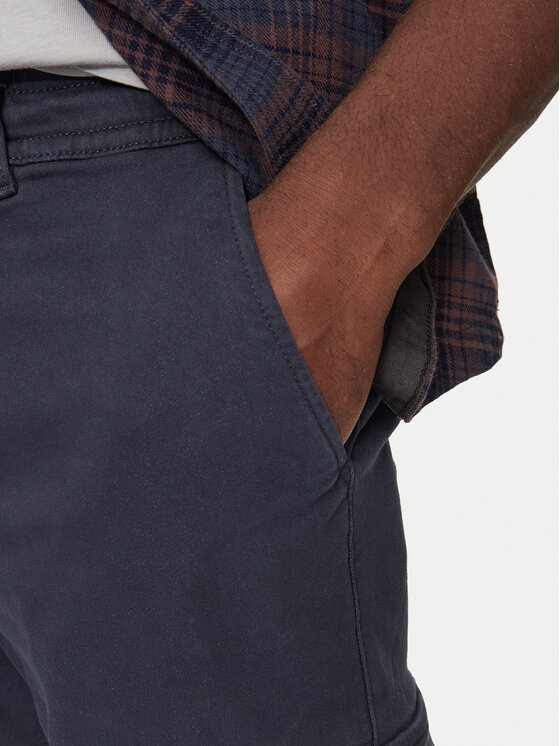Pepe Jeans Pepe Jeans Medžiaginės kelnės PM211725 Mėlyna Slim Fit